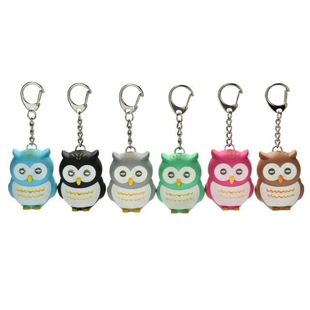 1PCS Owls Keychain Gift for Lovers New Cute LED KeychainsCreative Gifts