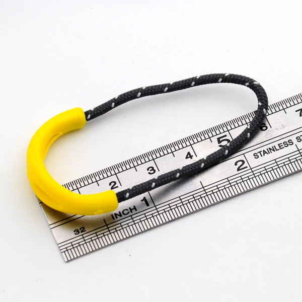 100pcs/lot slip resistant yellow zipper puller plastic puller for