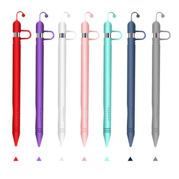 

New Soft Silicone Pencil Case For Apple iPad Pencil Tip Cover Holder Tablet Touch Pen Stylus 360 Full Protective with Pouch Bags