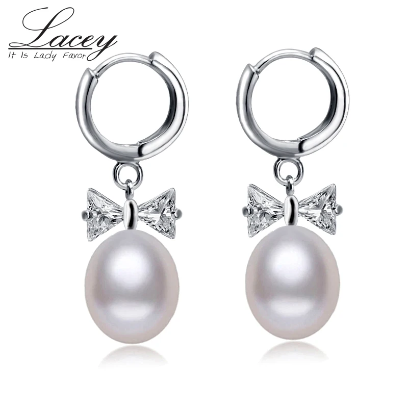 

Natural Freshwater pearl earring jewelry,white real hoop Pearl Earrings 925 sterling silver for women birthday Christmas gift