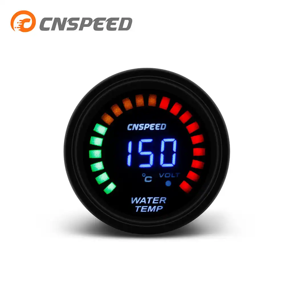 Cnspeed 2 52 ミリメートル車の自動車 12v 水温ゲージ 40 1 摂氏でセンサー液晶デジタル車の水温計メーター Yc Celsius Aliexpress