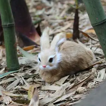 

Cute Stuffed Animals Fur Simulation Pets Plush Rabbits Doll Toys for Children Soft Cartoon Plush Toy Home Decoration Baby Gifts