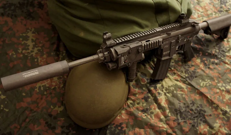 Картонная модель штурмовой винтовки HK416 M416 95 см 1:1 пулемет игра головоломка для