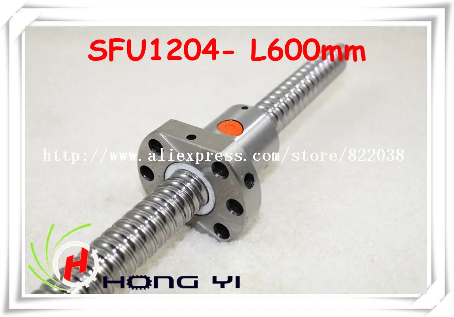 

Ballscrew SFU1204 L = 600mm+ 1pcs Ballscrew Ballnut for CNC and BK/BF10 standard processing