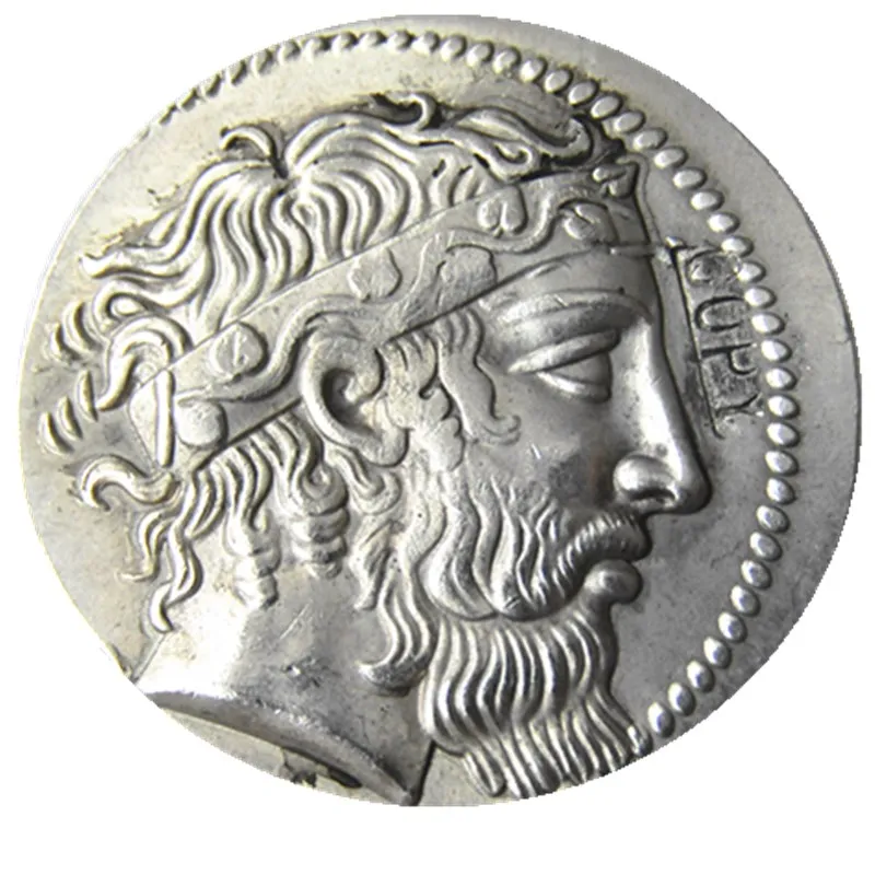 

G(09)Rare Ancient Greek Coin -415 Tetradrachm Silver Plated Copy Coins