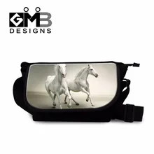 Dispalang повседневные женские сумки-мессенджеры Белая лошадь 3d печать маленькие сумки через плечо Слинг Сумка