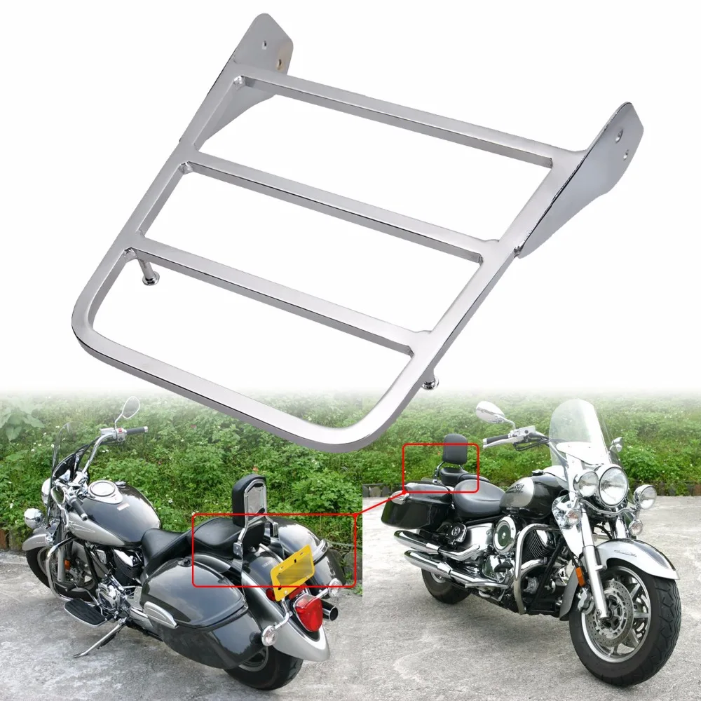 Хромированный багажный стеллаж для мотоцикла Yamaha V Star 400/650 Classic XVS 1998 2011 1999 2000 2001 2002