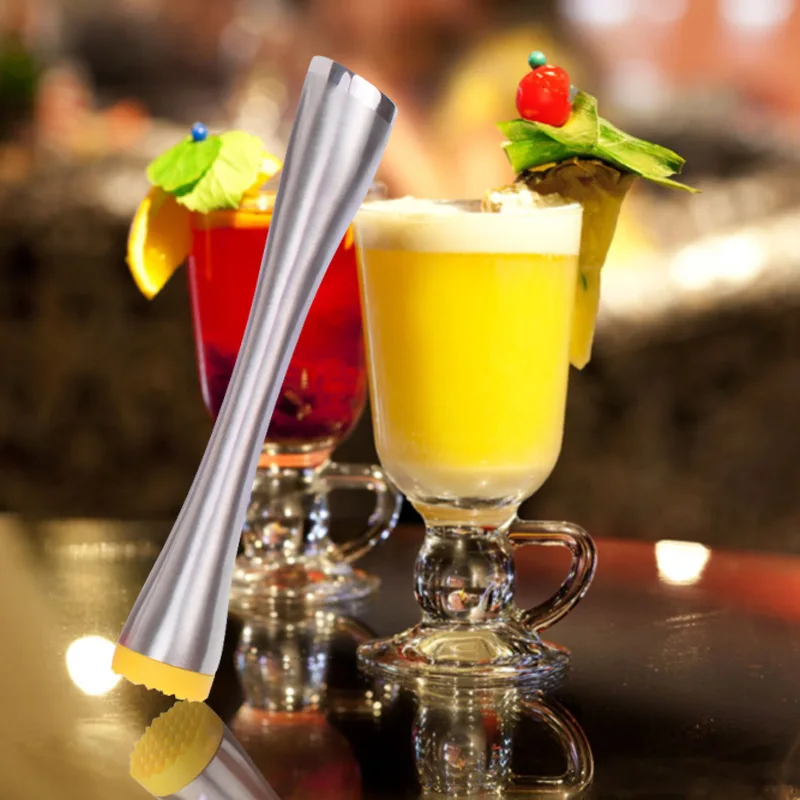 

Stainless Steel Ice Cocktail Swizzle Stick Fruit Muddle Pestle Popsicle Sticks Crushed Ice Hammer Bar Tools Wine Tools Barware