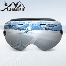 Двухслойные лыжные очки UV400, противотуманные лыжные очки, очки для альпинизма, лыжного спорта, мужчин, женщин, снежные очки для сноуборда