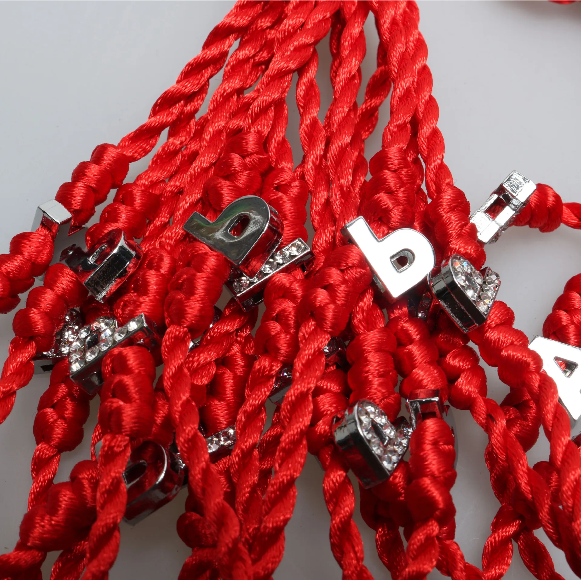 S Z Red Thread Cord String Line Handmade Jewelry Couple Bracelet
