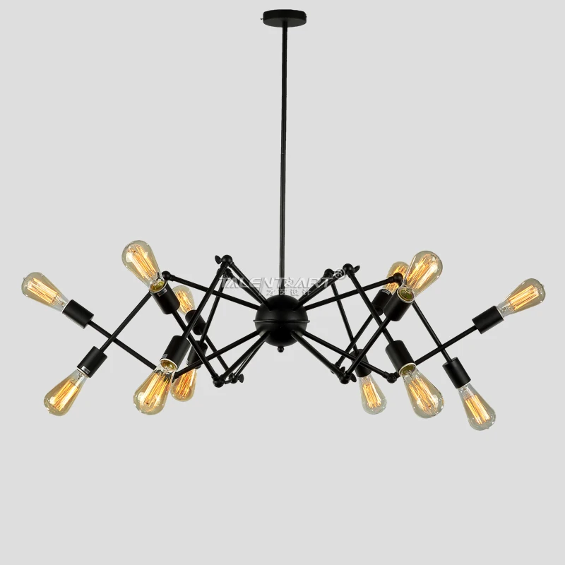 110 V 220 V araña Loft colgante luces inicio iluminación lamparas de techo Iluminacion Interior iluminación Industrial 10