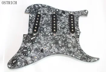 

Single Coil Alnico Electric Guitar Pickguard Pickups AlnicoLoaded Prewired 11 Hole SSS Red/White Pearl White Guitar Accessories