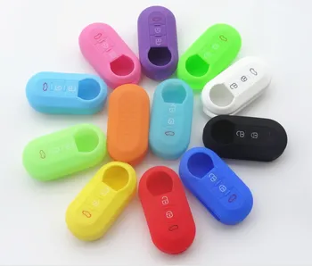 

AUTEWODE3 BUTTON FIT FOR FIAT 500 PANDA PUNTO BRAVO LANCIA YPSILON STILO DUCATO DELTA HOLDER SILICONE REMOTE KEY COVER CASE