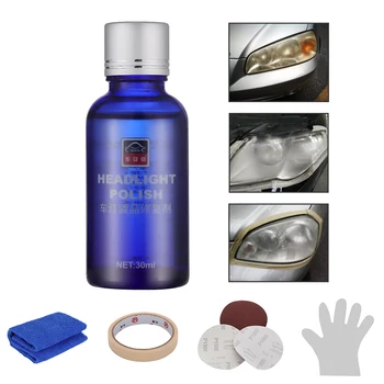 

9H Hardness Car Headlight Polish Liquid Ceramic Car Coat Motorcycle Lights Care Hydrophobic Glass Car Coating Repair Set