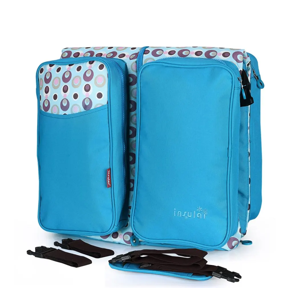 

Multifunctional Folding Crib With Mosquito Net Slanting Large Capacity Mummy Bag Maternal And Child Out Bag