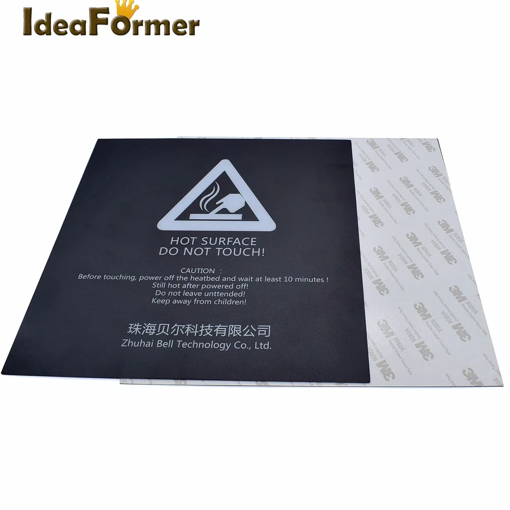 3D-принтеры тепла Горячая наклейки для кровати с лентой 3M 165 мм 214 мм 220 мм 314 мм квадратный принт алюминиевая плита горячего отжига лента для kossel 3D-принтеры часть