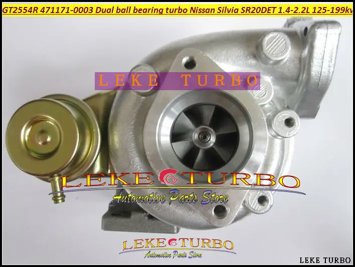 GT2554R 471171-0003 471171 14411-5V400 Dual ball bearing Turbo Turbocharger For Nissan Silvia SR20DET 1.4L-2.2L D 125KW 199KW (8)