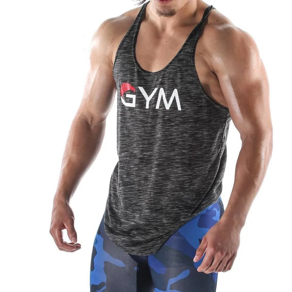 

Muscle GYM Running Vest Men Fitness Sleeveless Undershirt Bodybuilding Tank Tops Gym Training Top Sport t shirt Men Sportswear