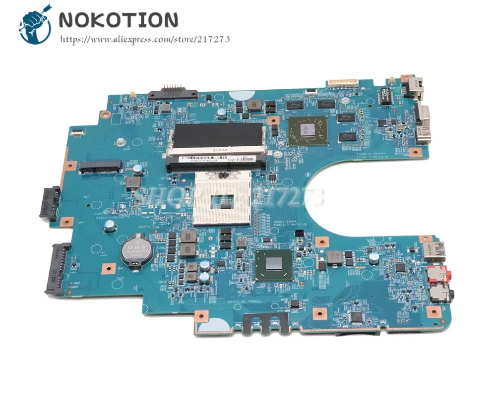 NOKOTION para Sony Sve17 Sve1711 placa base de computadora portátil HM76 DDR3 HD7600M gráficos A1892051A 48.4MR10.021 MBX-267 placa principal NOKOTION para Sony Sve17 Sve1711 placa base de computadora portátil HM76 DDR3 HD7600M gráficos A1892051A 48.4MR10.021 MBX-267 placa principal