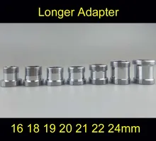 Adaptador mais longo, torneira purificadora aeratror 16 18 19 20 21 22 24mm