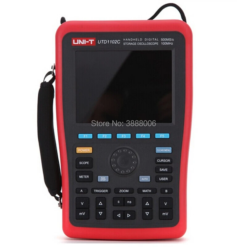 UNI-T UTD1102C 2-канальный 100 МГц широкополосный портативный цифровой осциллограф