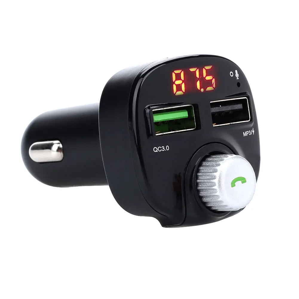 Vehemo QC 3,0 12 V-24 V FM передатчик двойной зарядное устройство usb Портативный стерео автомобильные громкой связи Bluetooth гарнитура Музыка Mic автомобильные аксессуары