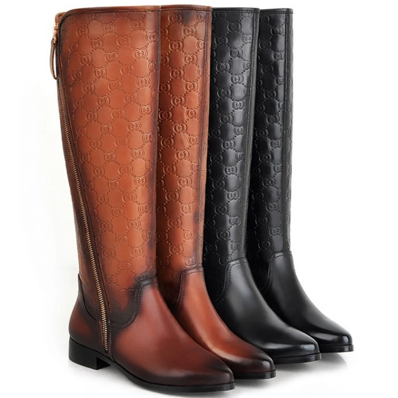 high quality women winter boots larger size 10 11 genuine leather cheap womens boots size 10