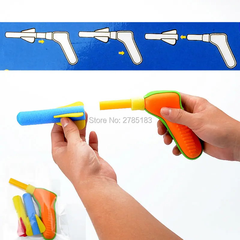 

Pop Shotz Air Powered Blaster Toy Gun Fires 2 kinds of foam darts Pop Shot Toy Outdoor Sport Soft foam Gun Toy rocket pressure