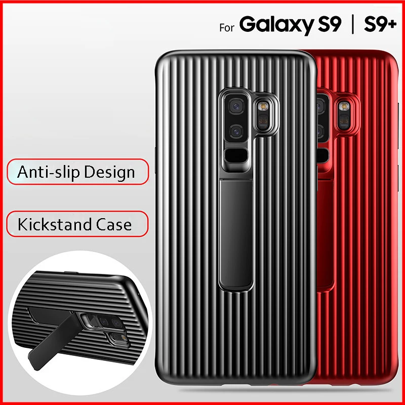 

TPU+PC Hybrid Hard Case for Samsung Galaxy Note9 S9 Plus Phone Case Hidden Kickstand Matte Back Cover for Samsung S8 Plus Note 8