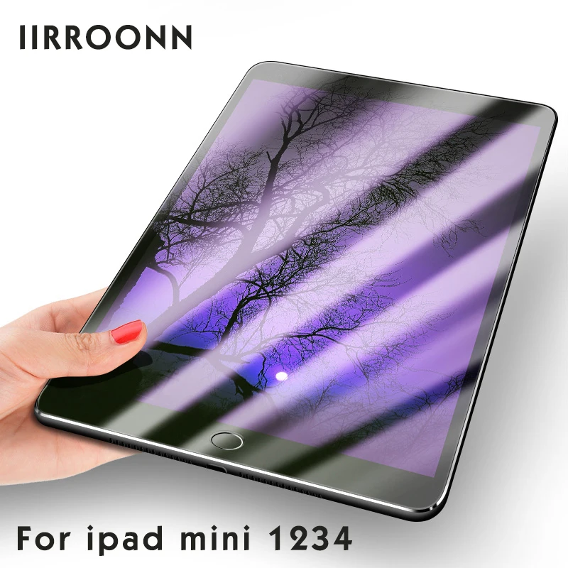 IIRROONN анти-синий свет закаленное стекло для Apple ipad mini 1 2 протектор экрана для ipad mini 4 3 таблетки защитная пленка