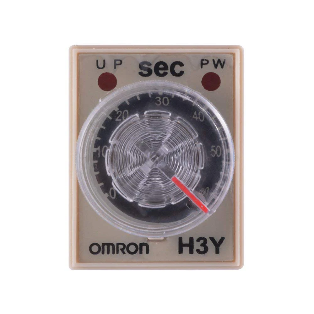

H3Y-2 220VAC 8-Pin Time Delay Relay Solid State Timer Control 60 Second DPDT with Socket Base AD243