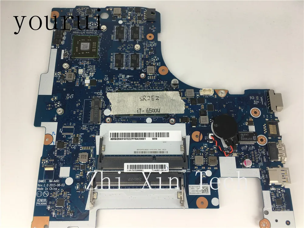 Yourui Бесплатная доставка Для Lenovo Ideapad 300 17ISK Материнская плата ноутбука BMWD1 NM A491 с i7