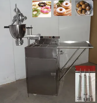

Vertical hand shake donut machine Fryer with locker Doughnut Frying machine for flower shape ball circle donut maker machine