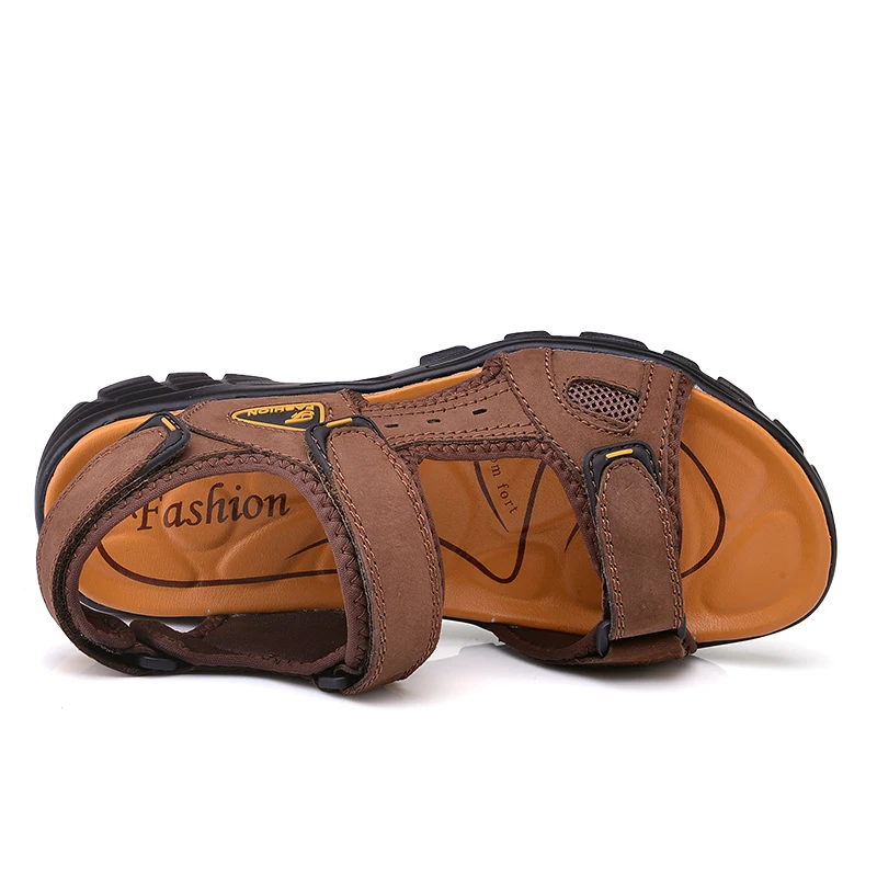 Aberto Dos Ocasional Do Palavra Pé Sapatos Sandálias High Selvagem Homens end Das Verão dark Brown Preto De Dedo Novo Praia w6Xq8