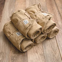 MADEN мужские Обычные прямые брюки С ПЛОСКИМ ПЕРЕДОМ удобные рабочие брюки цвета хаки Чино