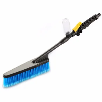

new1pc Blue Car Wash Brush Auto Exterior Retractable Long Handle Water Flow Switch Foam Bottle Car Cleaning Brush