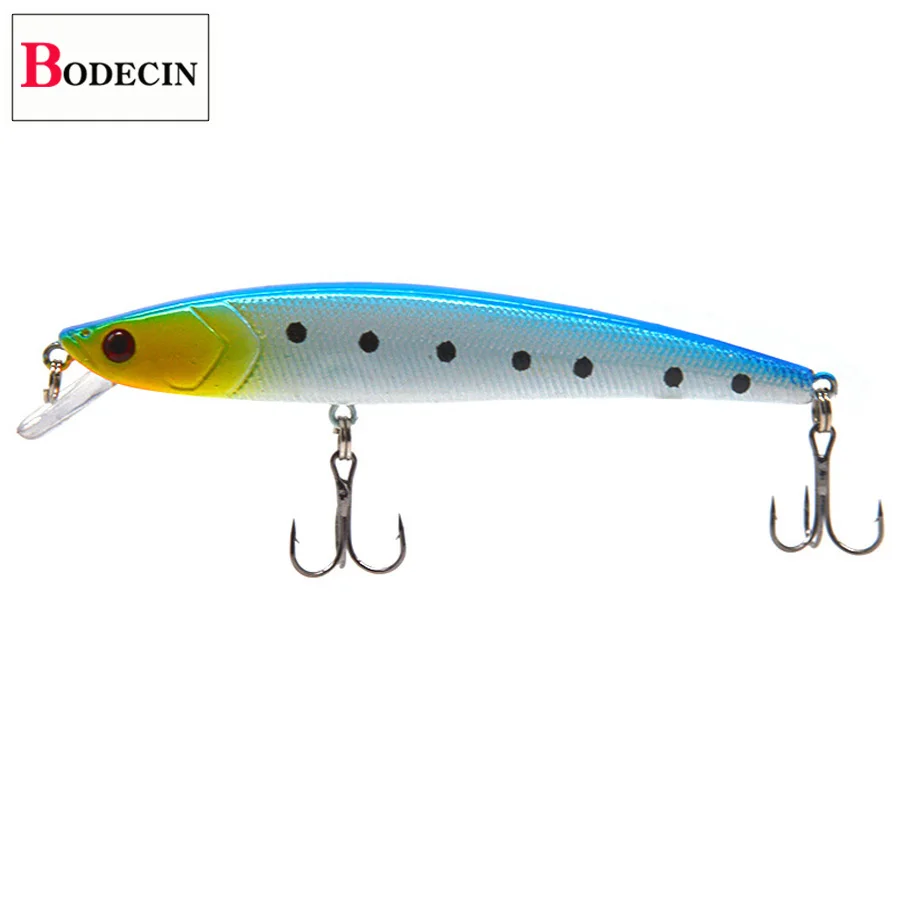 6PCS Hard Aritificial Fishing Lure Minnow 3D Fish Eyes Jerkbait Wobblers For Pike Trolling Fishing Tackle Fake Laser Lures Bass (11)