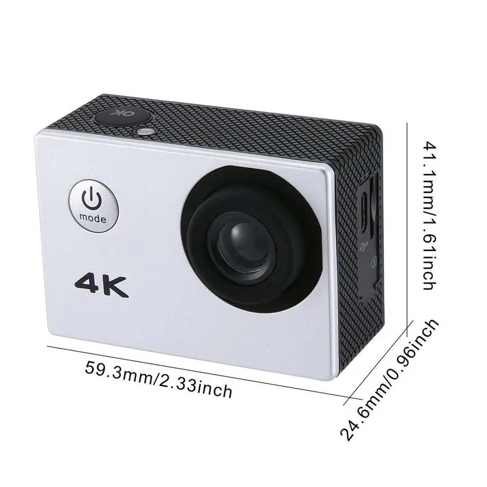 Камера SJ 4K 2 0 дюйма с ЖК-экраном для дайвинга 30 м Водонепроницаемая камера