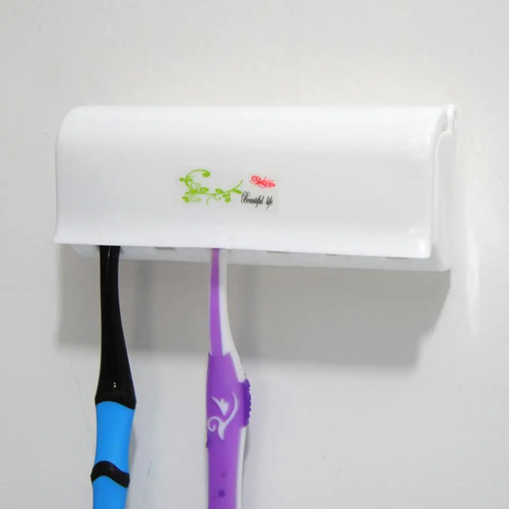 Bathroom Toothbrush Holder 6 Holes Bathroom Accessories Toothbrush Case Stickup Wall Hang Stand With Cover Free Shipping Bathroom Toothbrush Holder 6 Holes Bathroom Accessories Toothbrush Case Stickup Wall Hang Stand With Cover Free Shipping