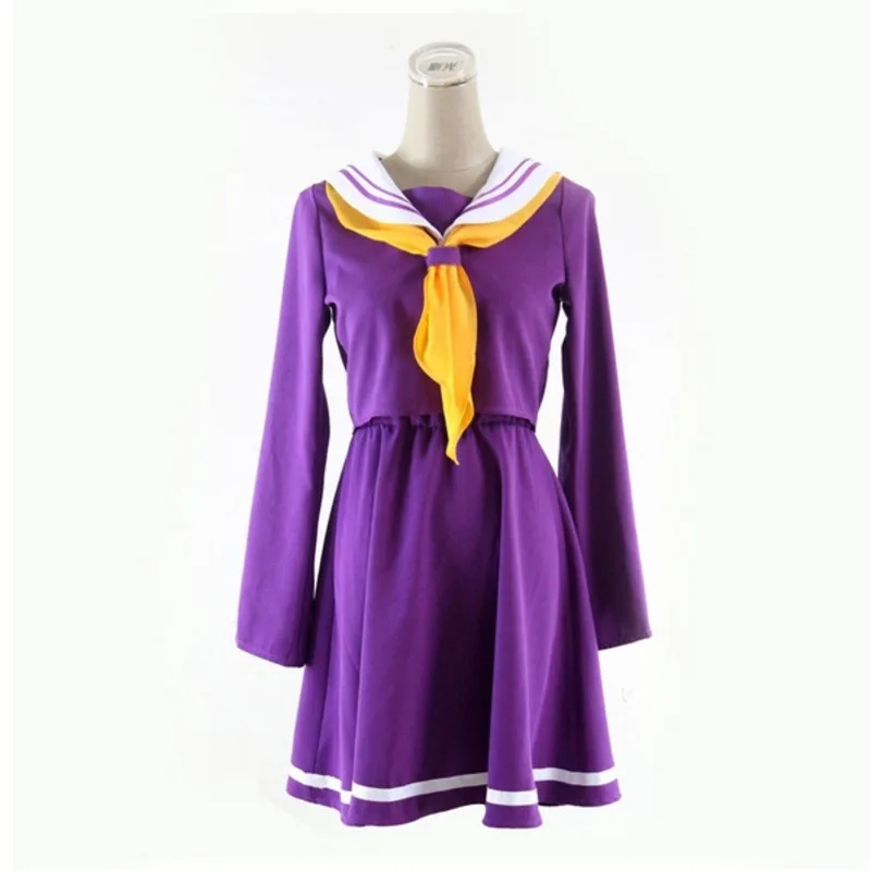 Косплей аниме костюм без игры жизни Shiro Kuuhaku Emboitement Heroine платье униформа наряд