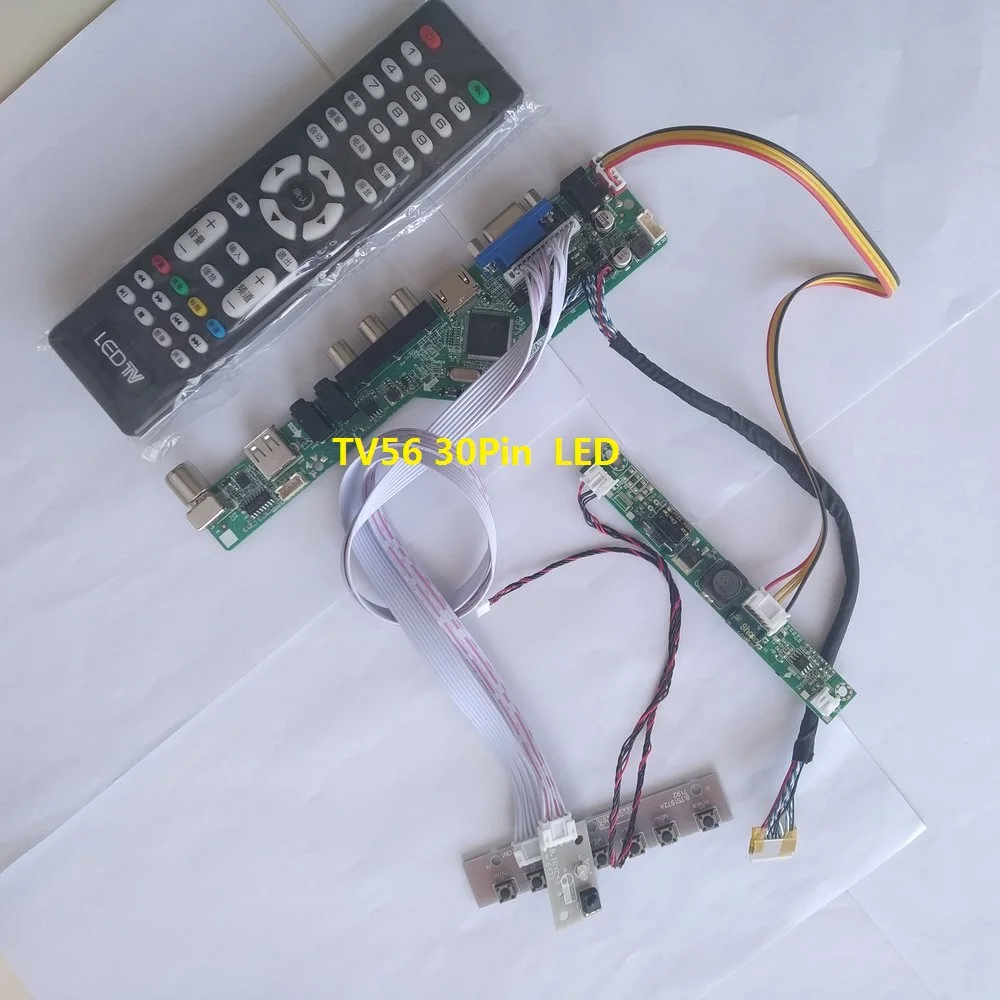 

kit for LM240WU8-SLD4 24" USB LCD TV AV 30pin LED LVDS Controller board DIY CVBS VGA HDMI Panel monitor 1920X1200