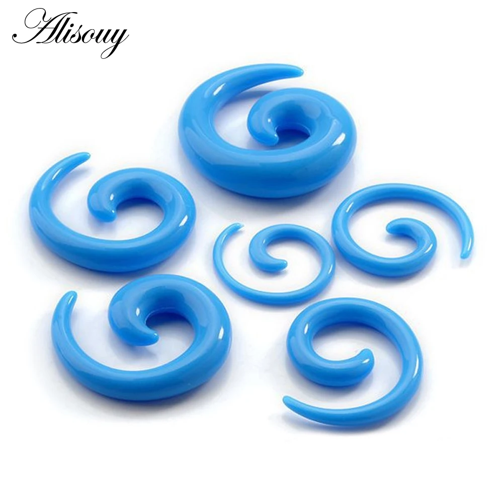 Alisouy Wholesale 16pcs/lot Ear Plug Gauge 00g14g Kit Ear Expander