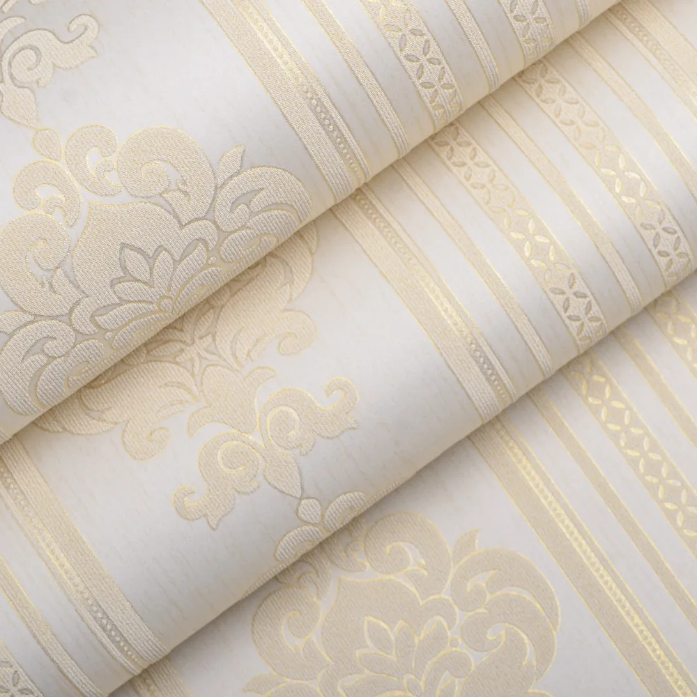 Online kaufen groÃhandel beige streifen tapete aus china beige ...