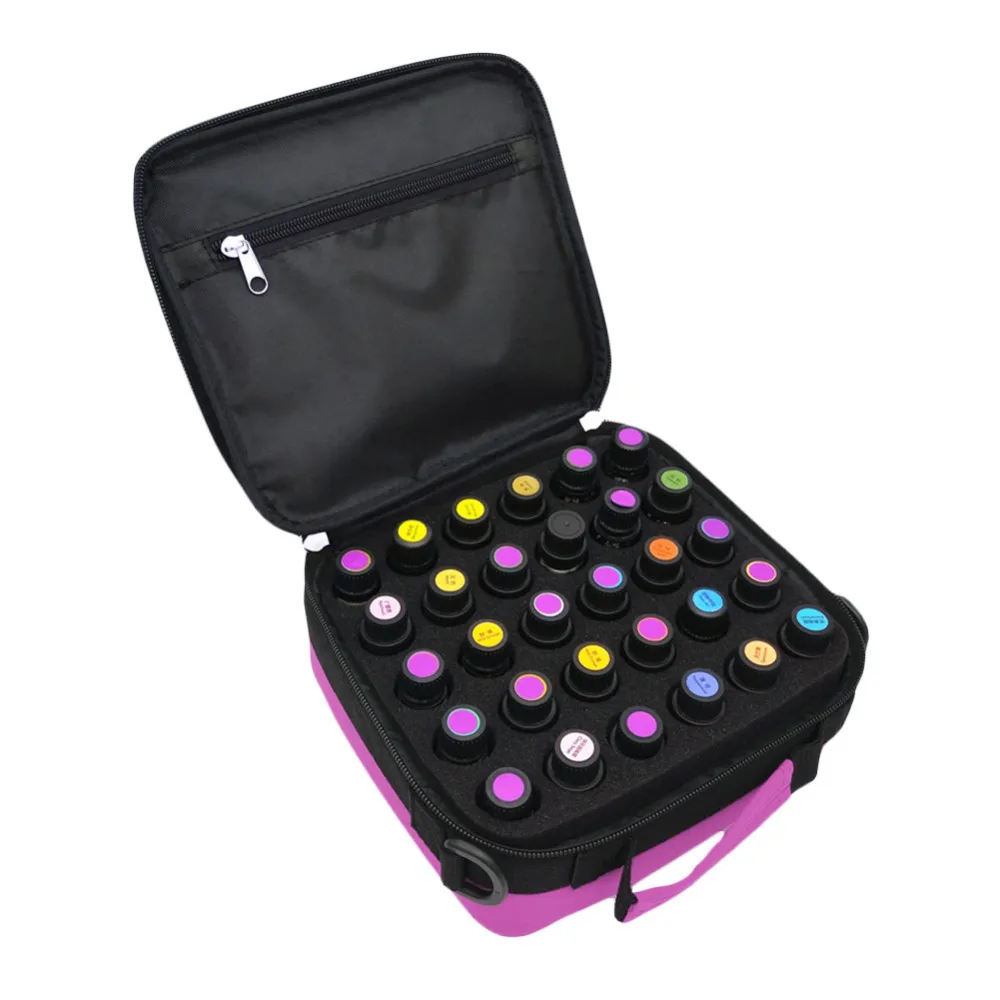 30 Cells Portable Hand Held Shock Resistant Essential Oil Bottle Nail