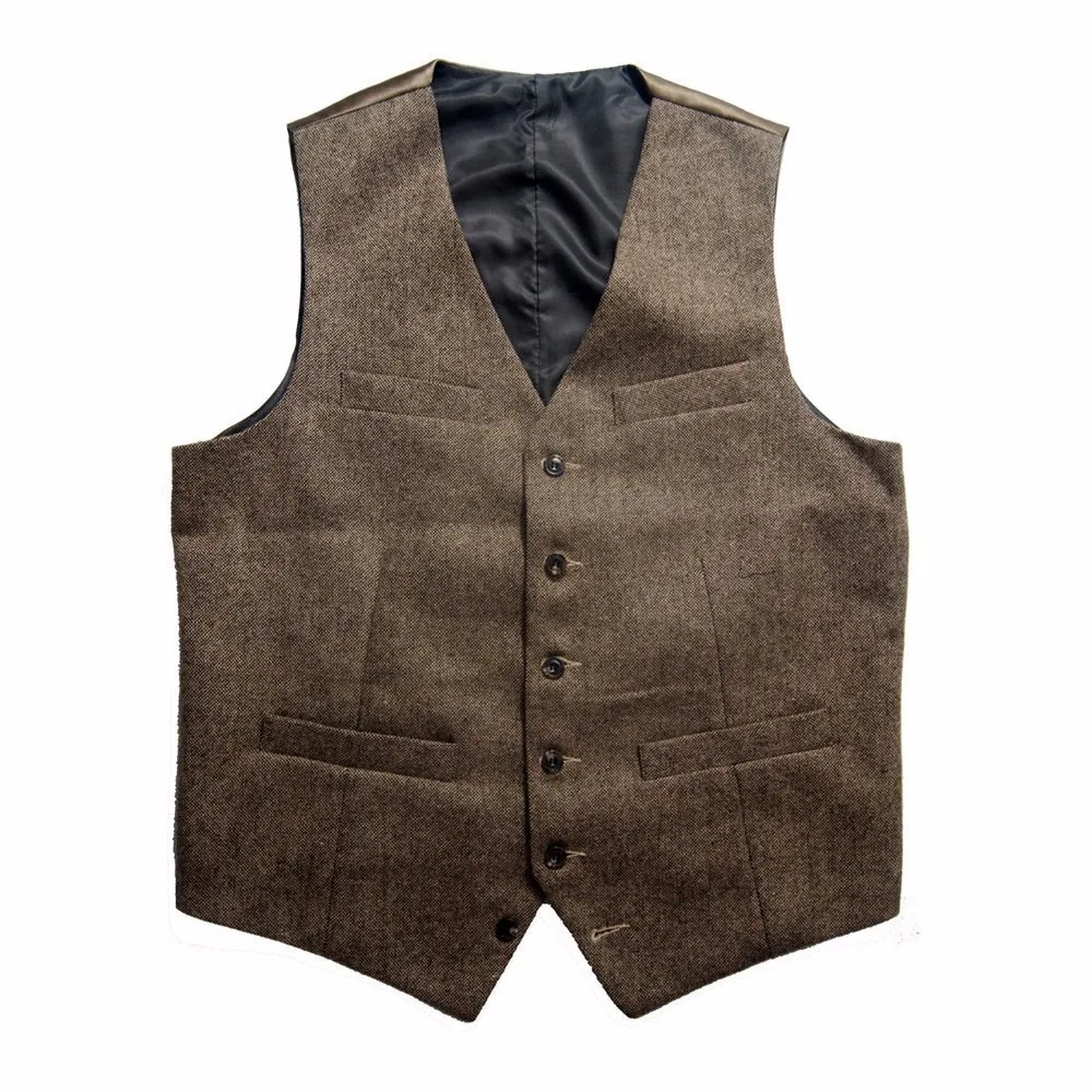 1-7 2017 novo colete de tweed homens do vintage inverno verão slim fit noivo desgaste Colete Homens Coletes De Casamento Venda Quente Terno Blazer Colete Colete