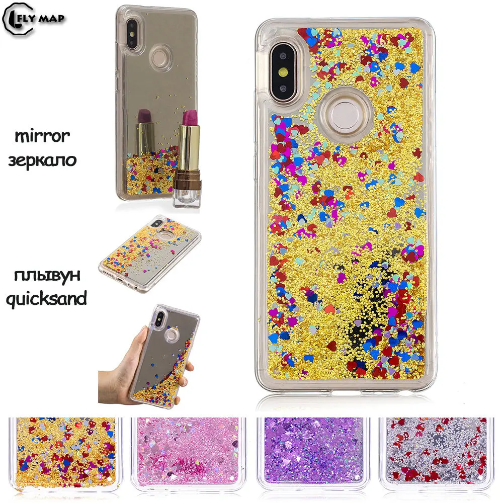 Mirror Flash Star Case For Xiaomi Redmi Note 5 Note5 Liquid Quicksand Silicone Cover For India Xiao Red mi NOTE 5 PRO 5Pro Coque