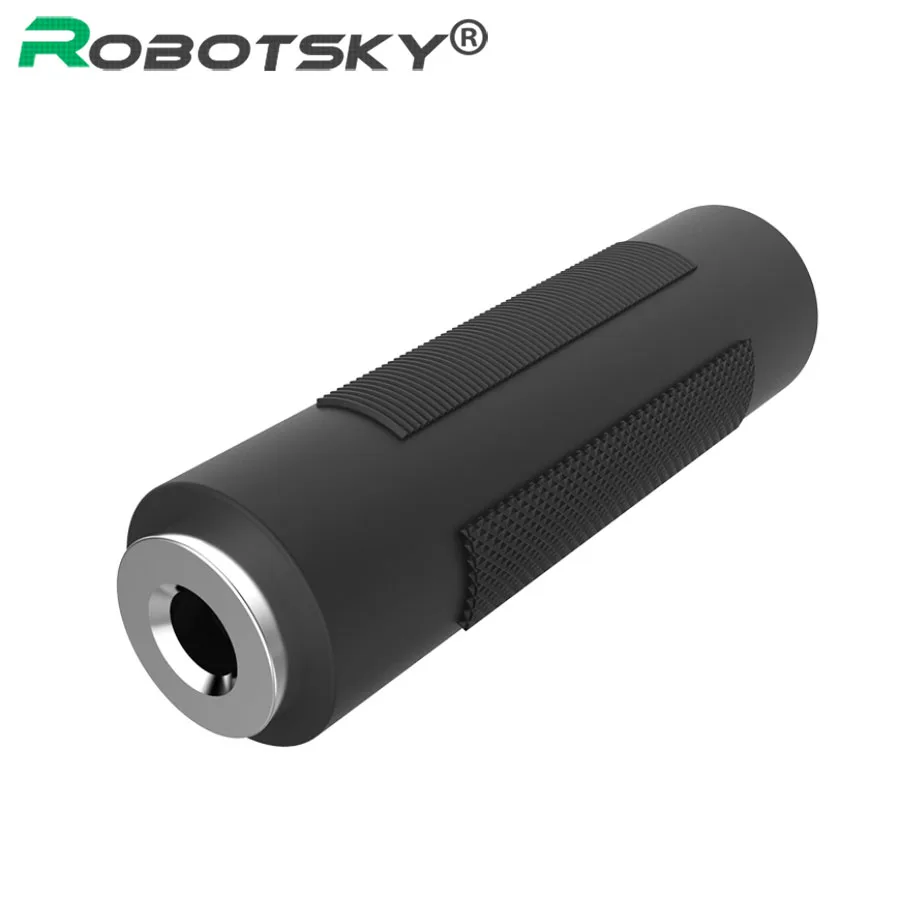 

Robotsky 3.5mm Audio Stereo Adapter Female to Female Headphone Jack Extender Connector Cable Coupler Extension Plug For Headset