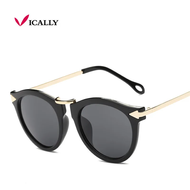 

Retro Metal Arrow Sunglass Round Coating Sunglasses Women Brand Designer Vintage Sun Glasses Woman Oculos De Sol Feminino Gafas
