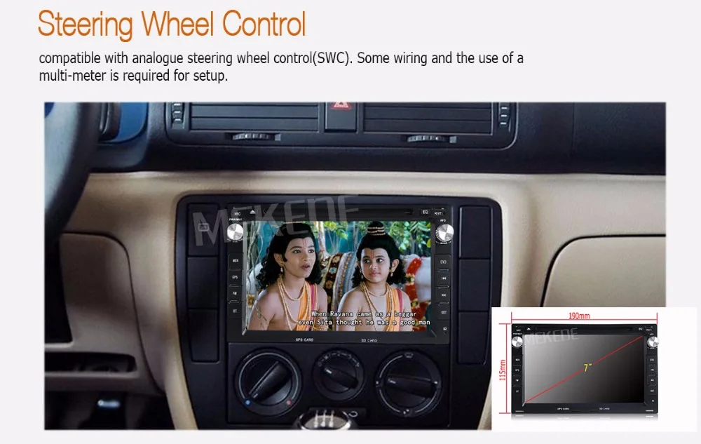 Flash Deal MEKEDE Quad Core 2G RAM Android 7.1 Car DVD GPS radio stereo For Glof Bora Passat Mk5 Golf Mk4 Polo Seat with WIFI 4G Sim lte 4