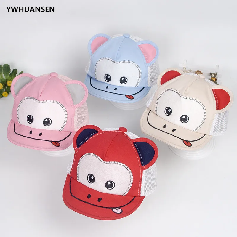 

YWHUANSEN Spring Summer Mesh Baby's Baseball Caps Sunscreen Ventilate A Hat For A Boy Cute Visors For Baby Girl Casquette Enfant